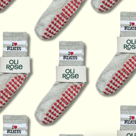 Oli Rose City Girl I Love Pilates Socks - Picture 1 of 3